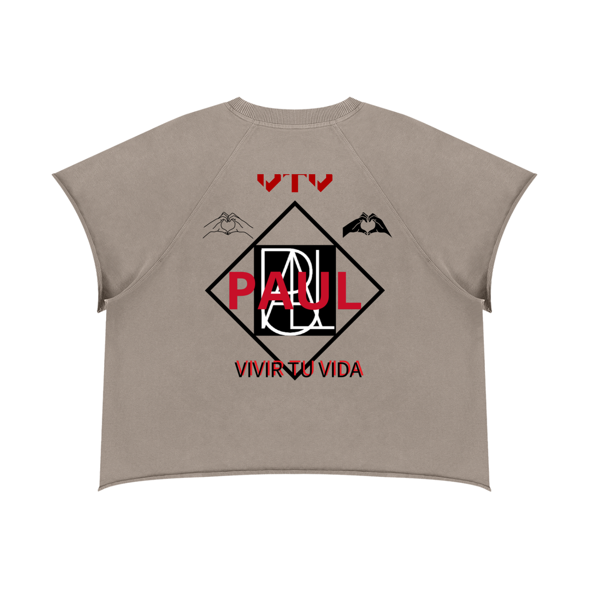 Unisex Vintage Wash Raw Edge Boxy T-Shirt