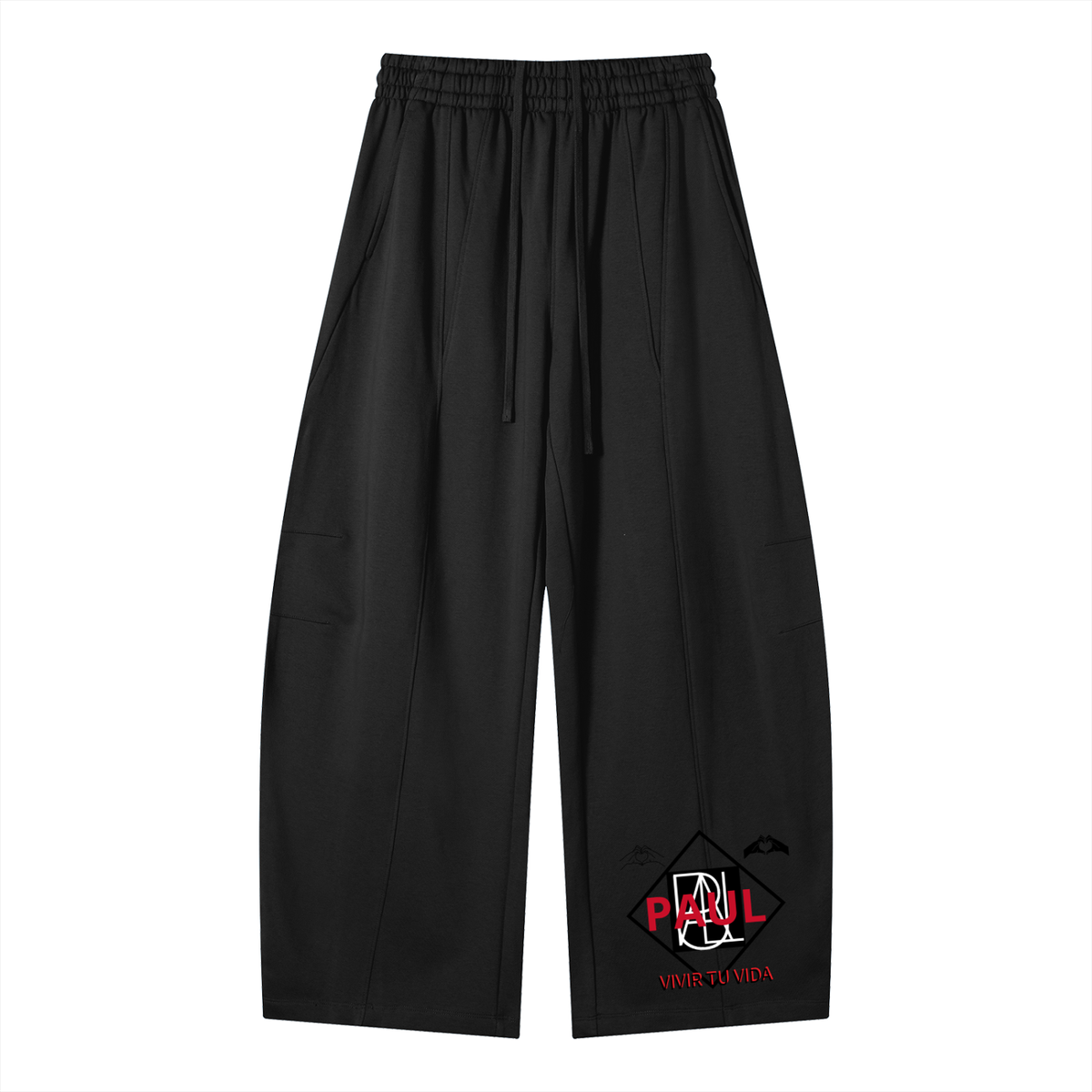 Heavyweight Wide Leg Panel Sweatpants