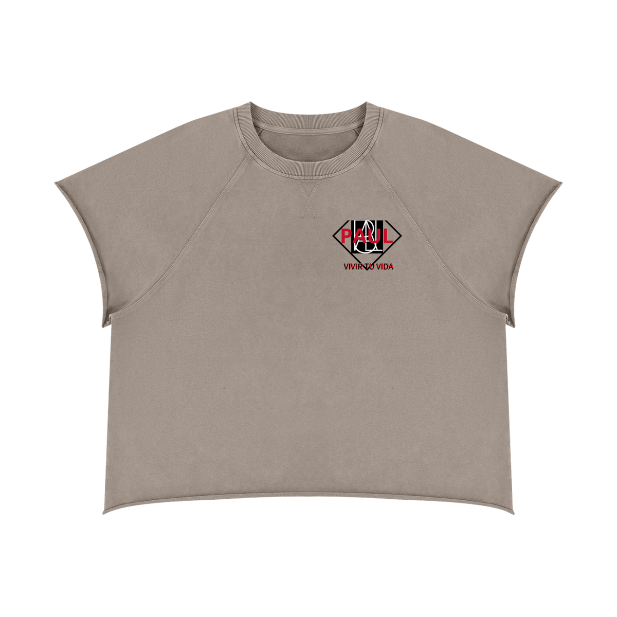 Unisex Vintage Wash Raw Edge Boxy T-Shirt