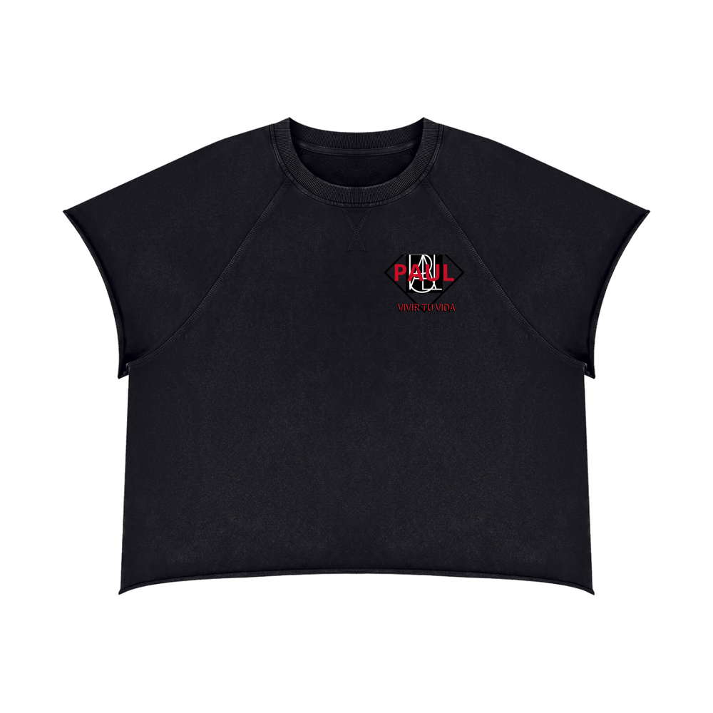Unisex Vintage Wash Raw Edge Boxy T-Shirt