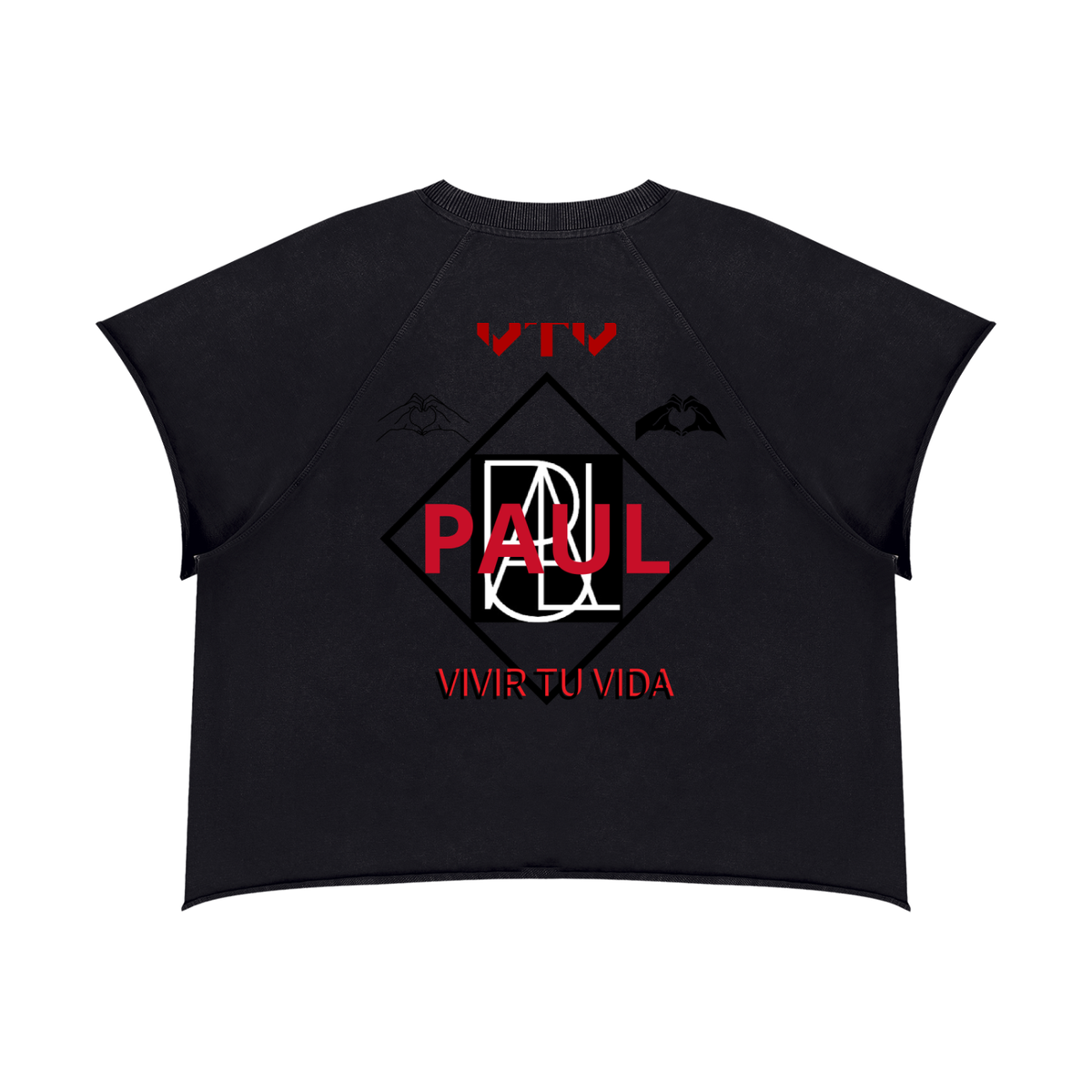 Unisex Vintage Wash Raw Edge Boxy T-Shirt