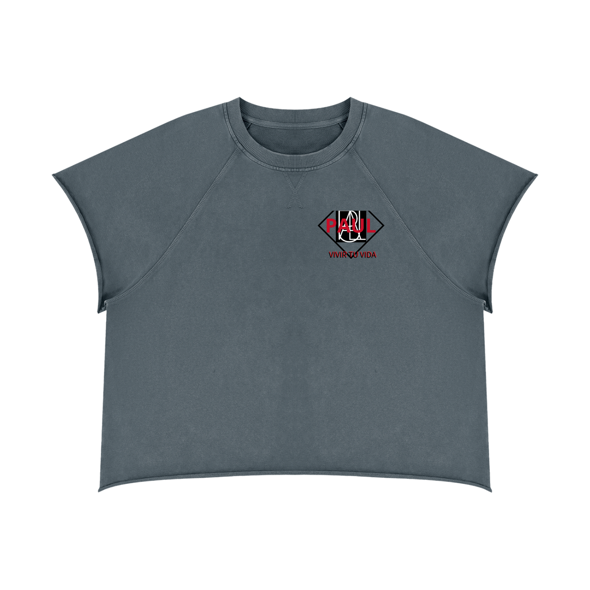 Unisex Vintage Wash Raw Edge Boxy T-Shirt